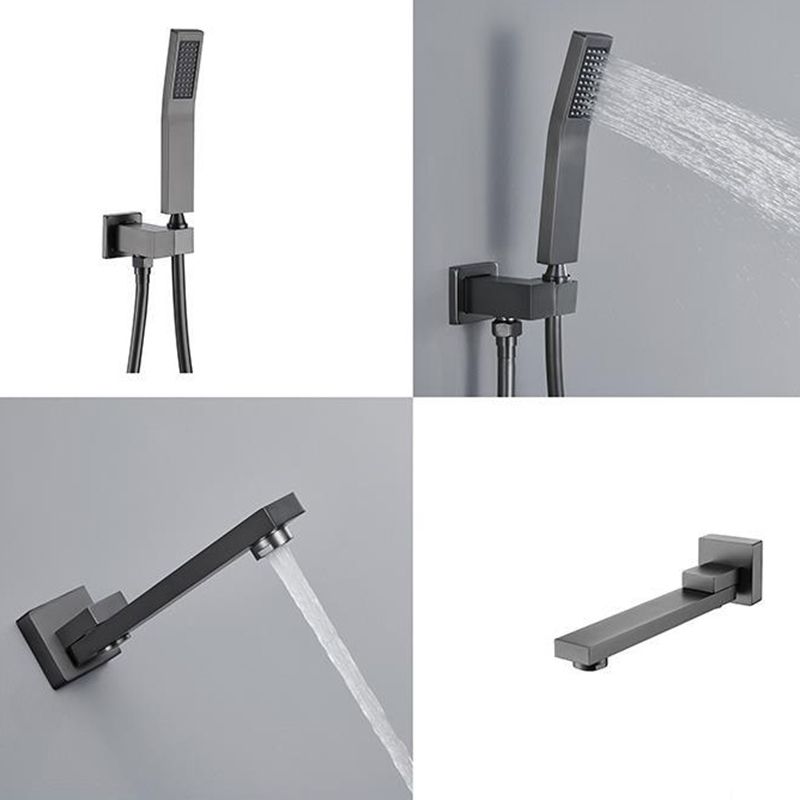 Modern Shower Trim Brass Handheld Shower Head Ceiling Mounted Shower System
