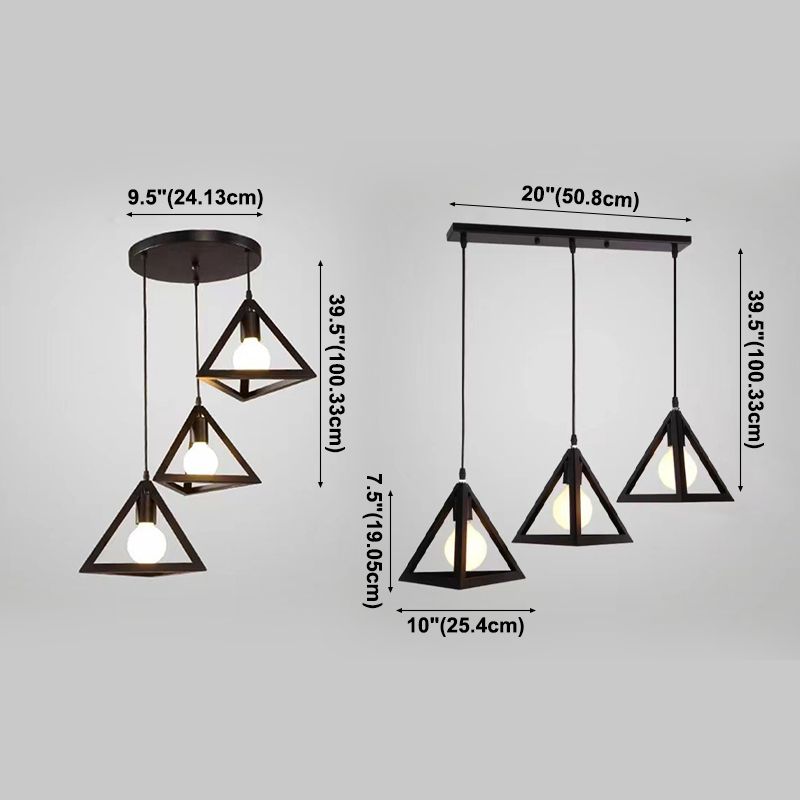 Cube Pendant Light Fixture Industrial Pendant Light Metal 1 Light Hanging Lights