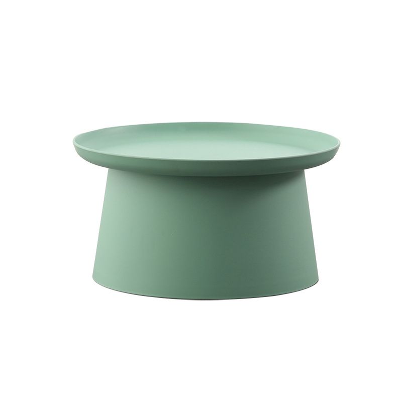 Modern Round Coffee Table Pedestal Cocktail Table for Living Room