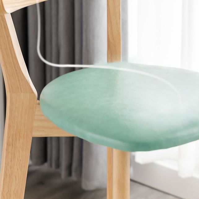 Moderner Thekenhocker ohne Armlehnen, Holz, Milchteeladen-Barhocker mit Pedal