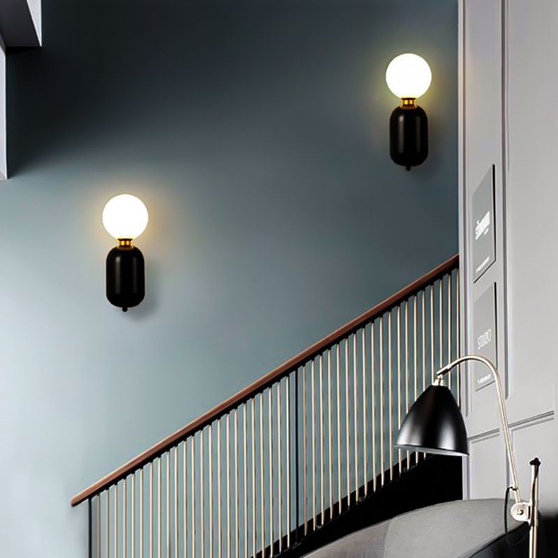 Metallkugel Wandbeleuchtung Merkmale moderner Stil 1 Lichtwandmontierte Leuchte für Schlafzimmer