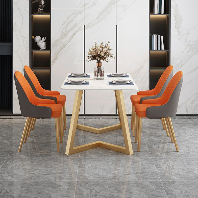 Traditional Luxury Rectangle Dining Table Double Pedestal Furniture for Indoor
