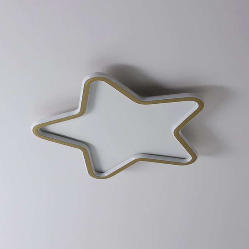 Frosted Aluminium LED Flush Mount in Modern Creative Style Silicone Starry Ceiling Light for Bedroom