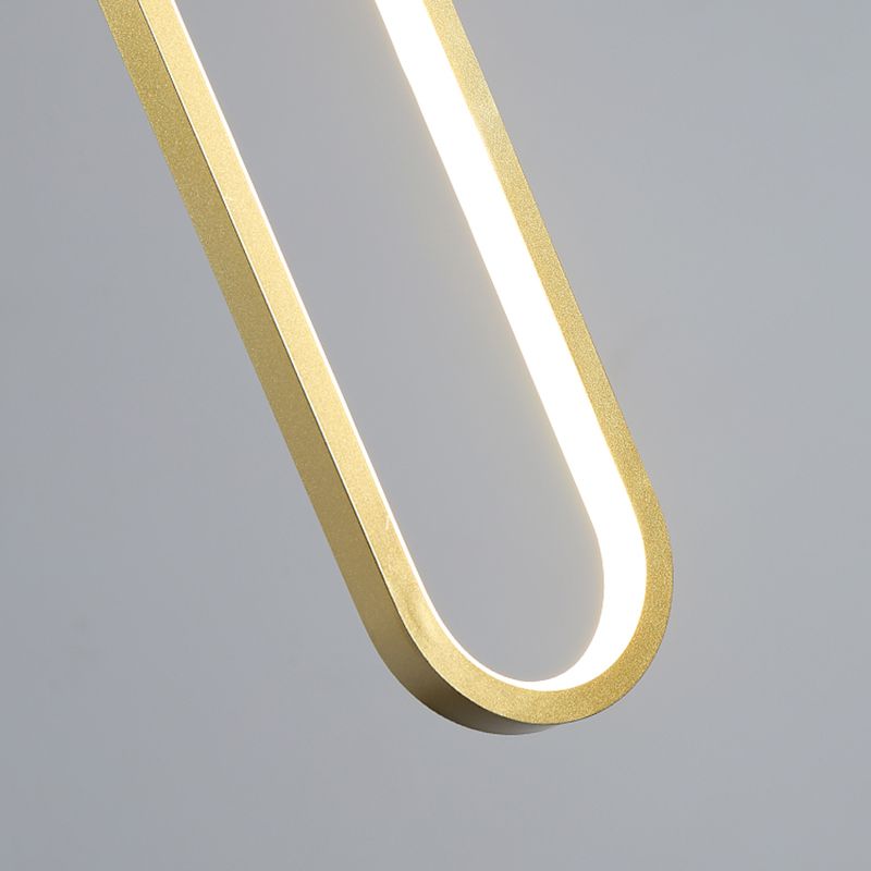 Lampada a led a led moderna a led Iron Iron Light Linea Linea con tonalità silicone