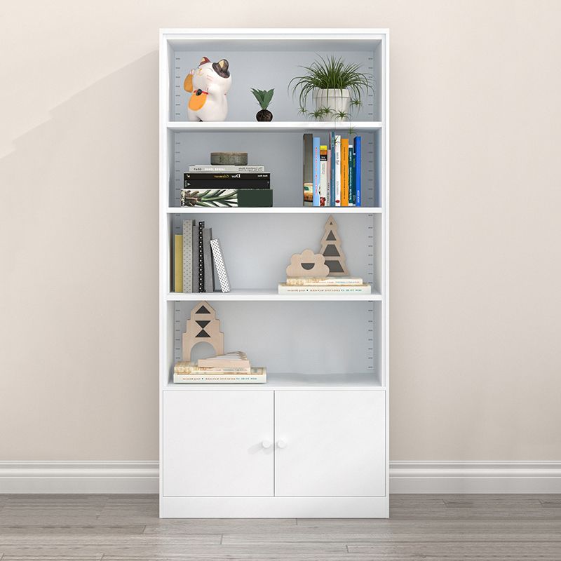 Closed Back Steel Bookshelf Modern Home Living Room Bedroom Standard Bookcase