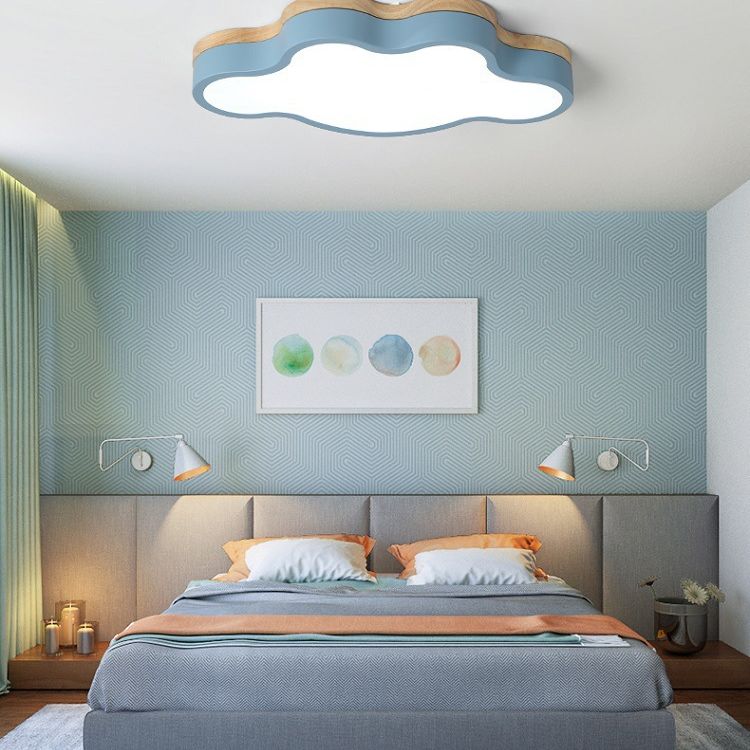 Cloud Flush Mount Lights Modernist Acrylic Ceiling Mount Light Fixture for Bedroom