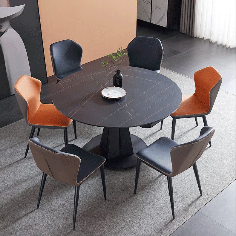 Modern Kitchen Folding Dining Furniture Set with Round Table Formal Dining Room Table Set
