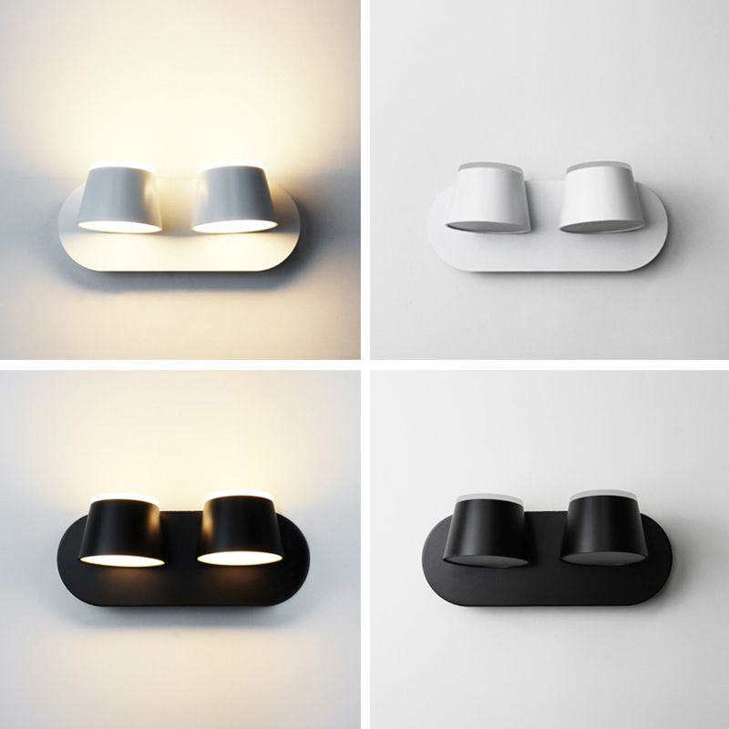 Lámpara de pared de lectura moderna Diconce de pared para el hogar con sombra de metal para dormitorio