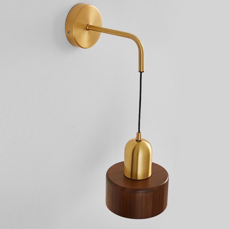 Nordic Wall Light Fixture Minimalist Wooden Wall Light Sconce for Bedroom