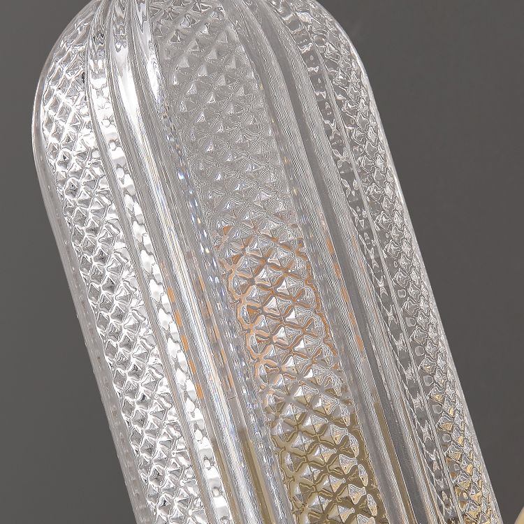 Gold Glass Wall Lamp in Modern Creative Style Copper Cylindrical Wall Sconce for Interior Spaces