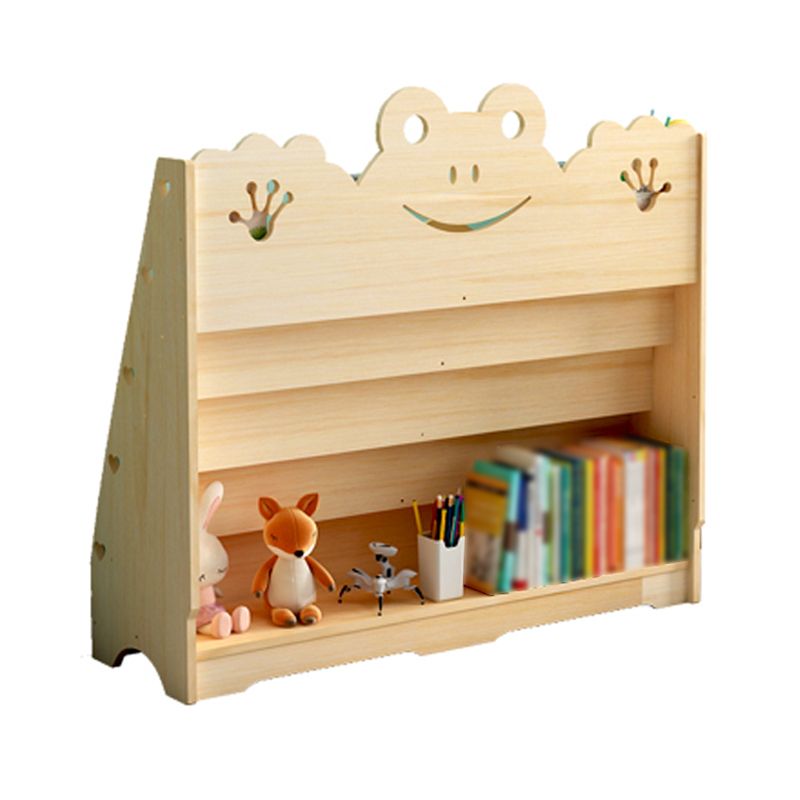 Ladder Bookcase Solid Wood Contemporary Style Bookshelf for Study Room