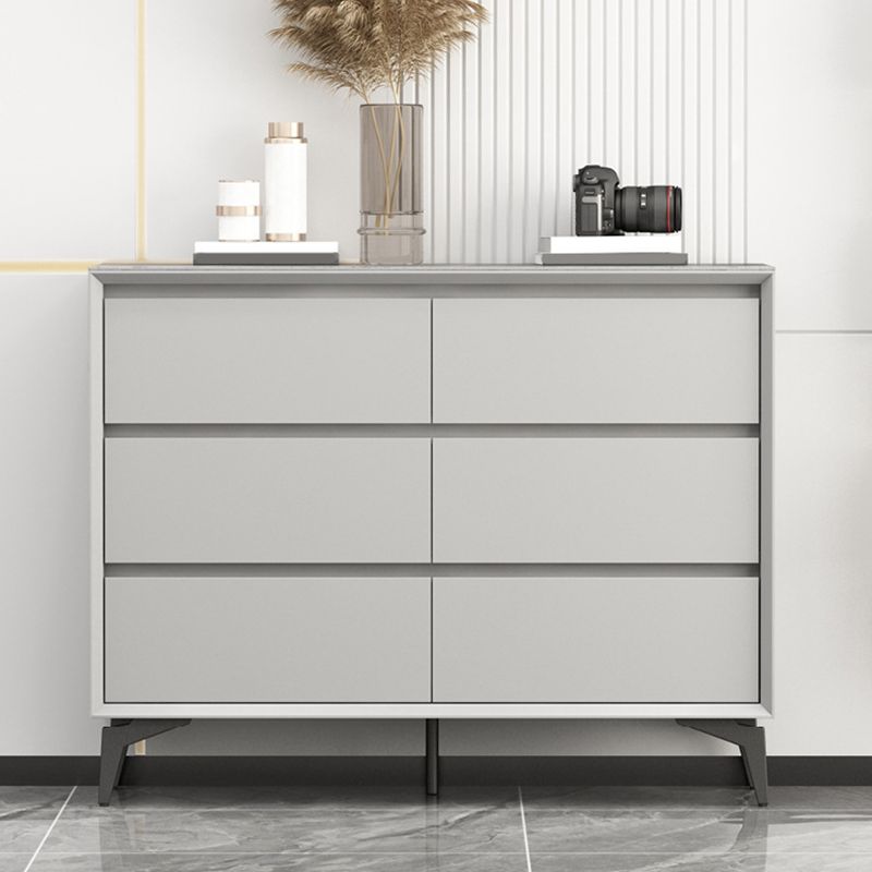 15.6-inch W Modern Storage Chest Stone Storage Chest Dresser with 3/6 Drawers