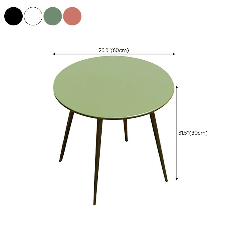 Industrial Round Dining Set Metal Water Resistant Dining Table