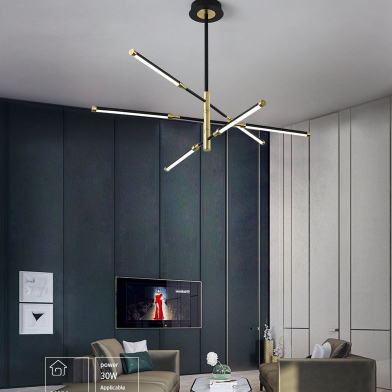 Semplicità lampada lampadina lineare lampada in metallo lampada lampadario a LED