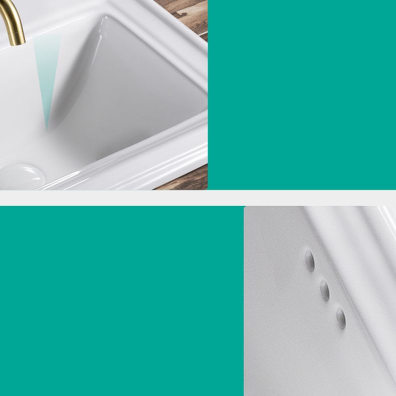 Contemporary Bathroom Sink Porcelain Rectangular Drop-in Bathroom Sink with Pop-Up Drain