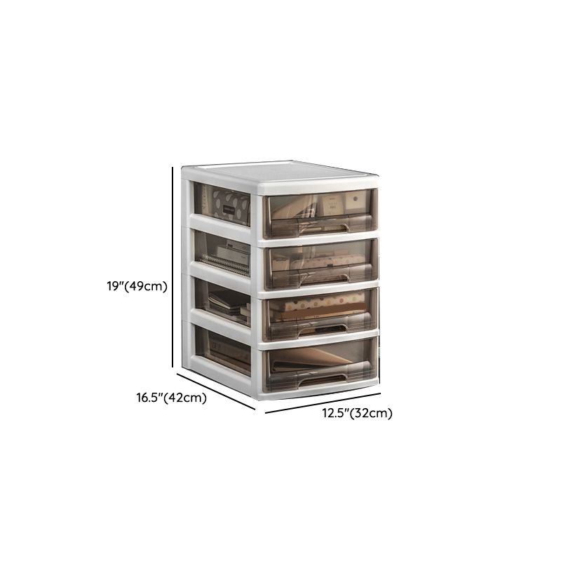 Vertical Transparent Filing Cabinet Modern Plastic File Cabinet