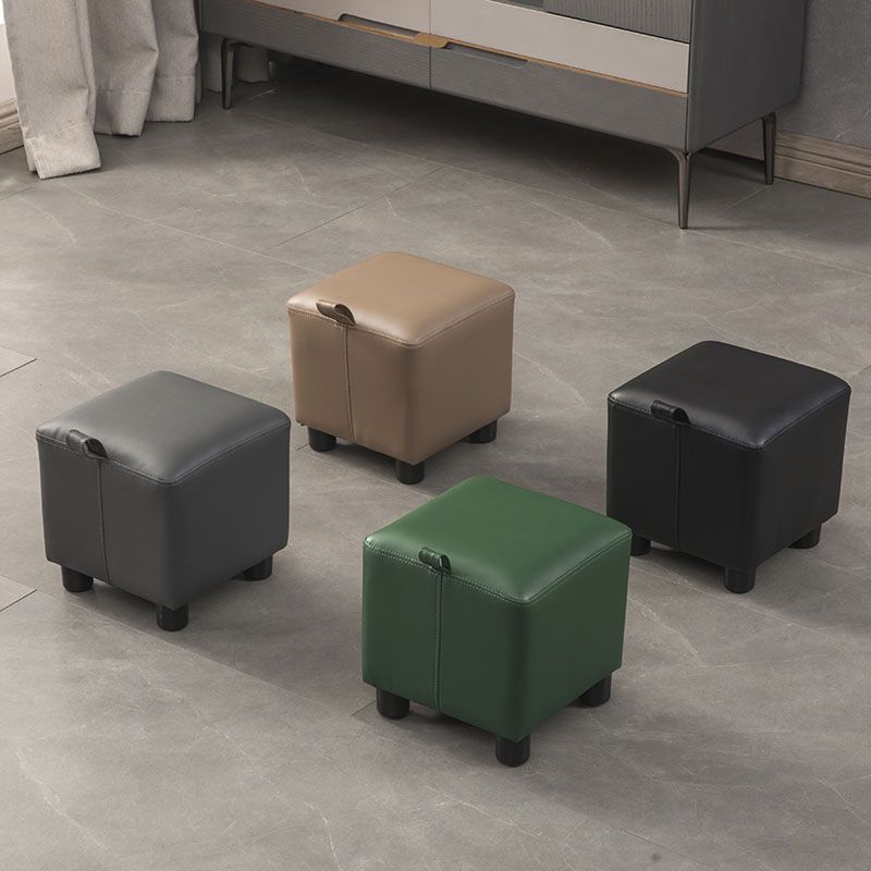 Faux Leather Standard Square Water Resistant Indoor Standard