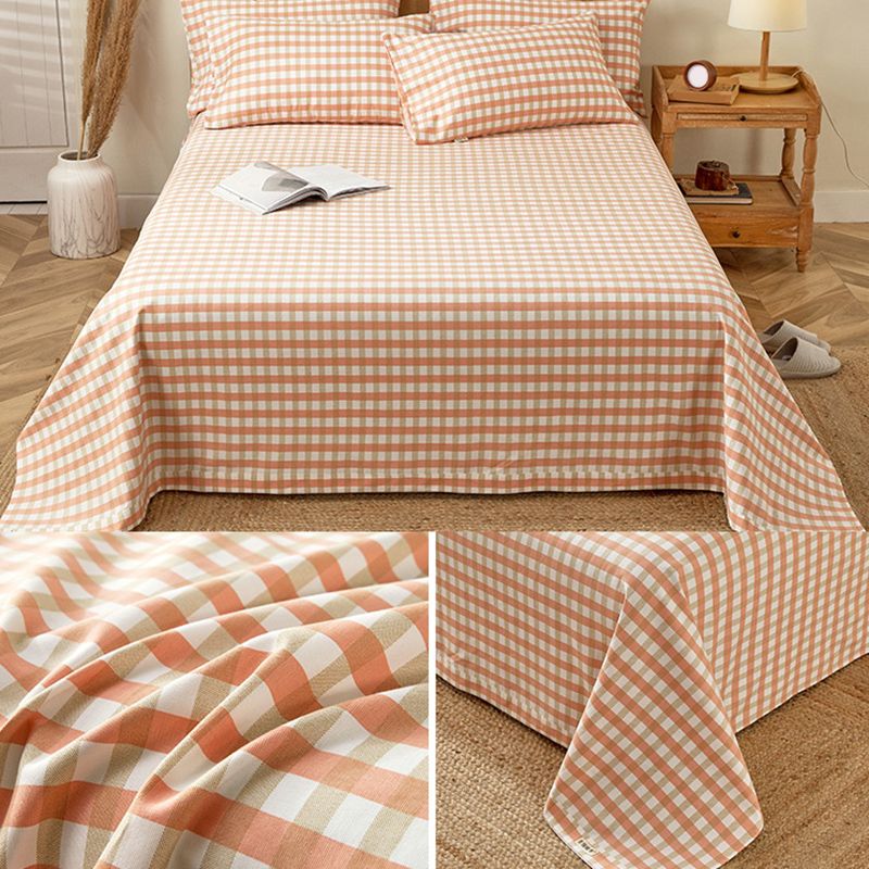 Fashionable Bed Sheet Stripe Patterned Non-Pilling Fade Resistant 100 Cotton Bed Sheet