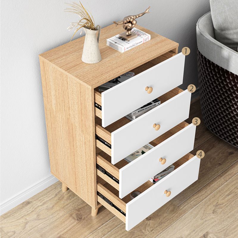 Contemporary Vertical Lingerie Chest Wood Storage Chest Dresser for Home Office