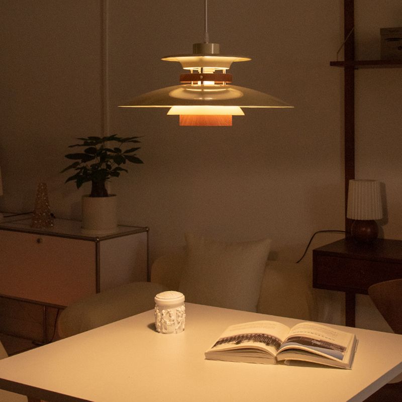 Pendre en métal contemporain Aménagement d'éclairage suspendu simple pour salle à manger