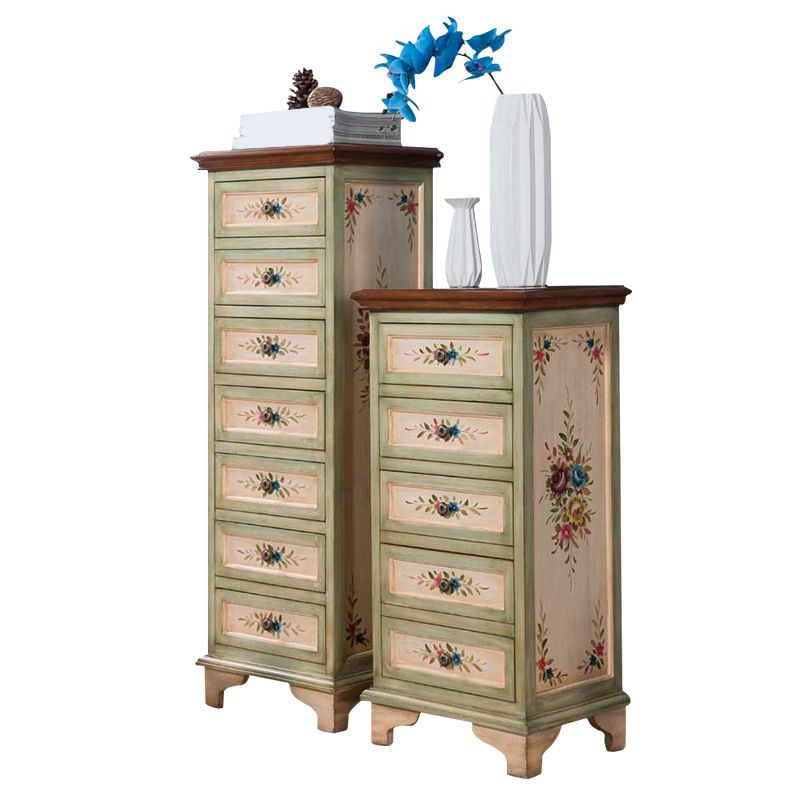 Solid Wood Dresser American Traditional Storage Chest with 5 / 7 Drawers