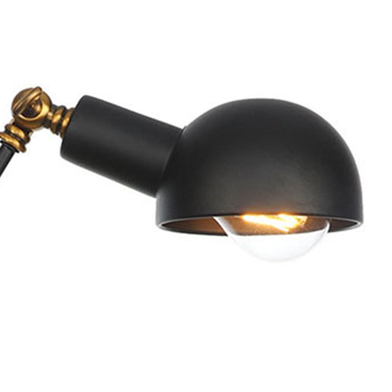 Adjustable Industrial Dome Wall Light Metal 1-Light Wall Lights