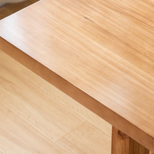 Solid Wood Dining Set 1/4/5 Pcs Rectangle Dining Table and Chair with Arm