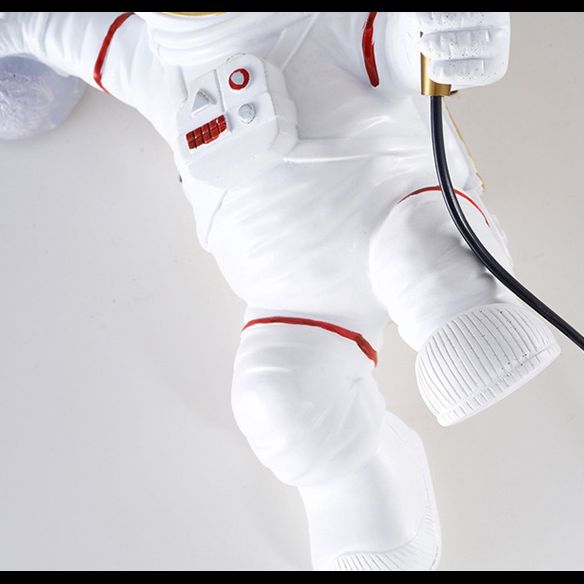 Astronaut Modelado de luces de matriz esféricas Resina creativa 1 luz sonces