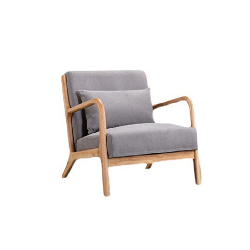Linen Chair 24" L x 28.7" W x 30.3" H Arms Included  Solid Wood Frame Chair
