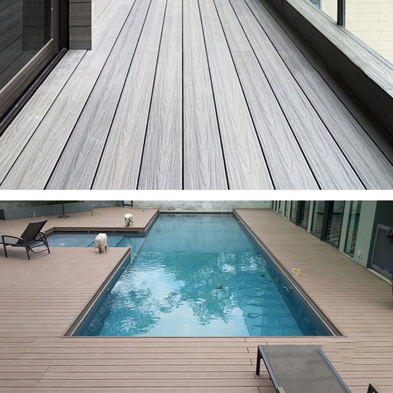 Embossed Patio Flooring Tiles Composite Nailed Flooring Tiles
