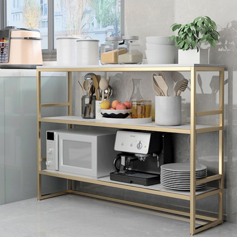 Home Dining Kitchen Island Table Modern Rectangle Shape Prep Table