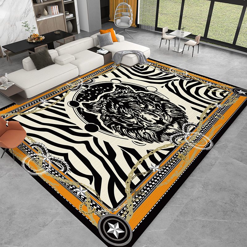 Fancy Modern Carpet Tiger Patroon Polyester Area Tapijten Resistent gebied Teken voor thuisdecoratie