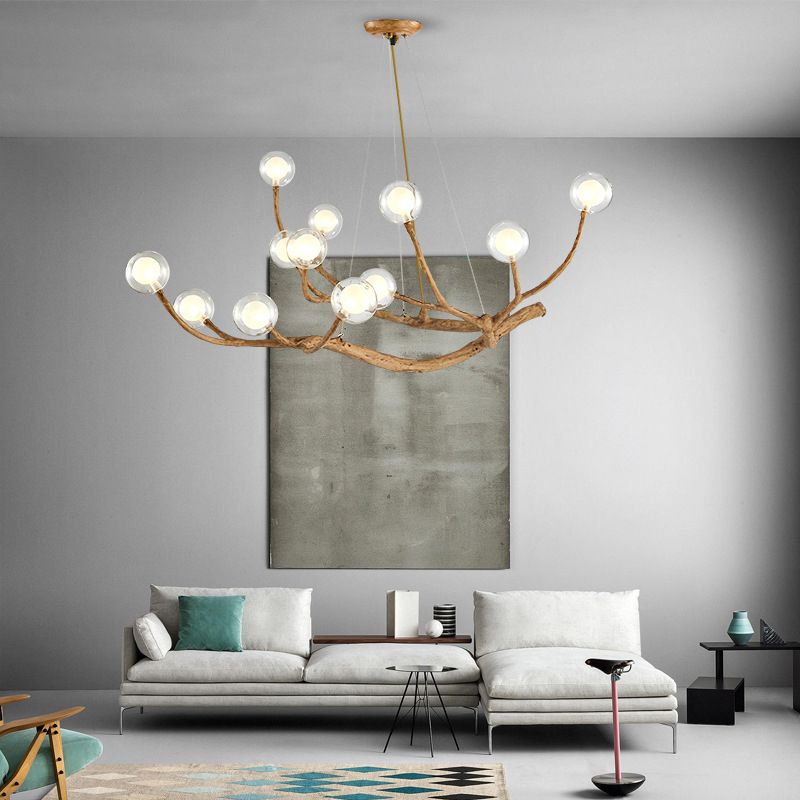 Lampadino Creative Creative Creative Contemporary Light Lights Aibeli del soffitto in vetro chiaro per la caffetteria