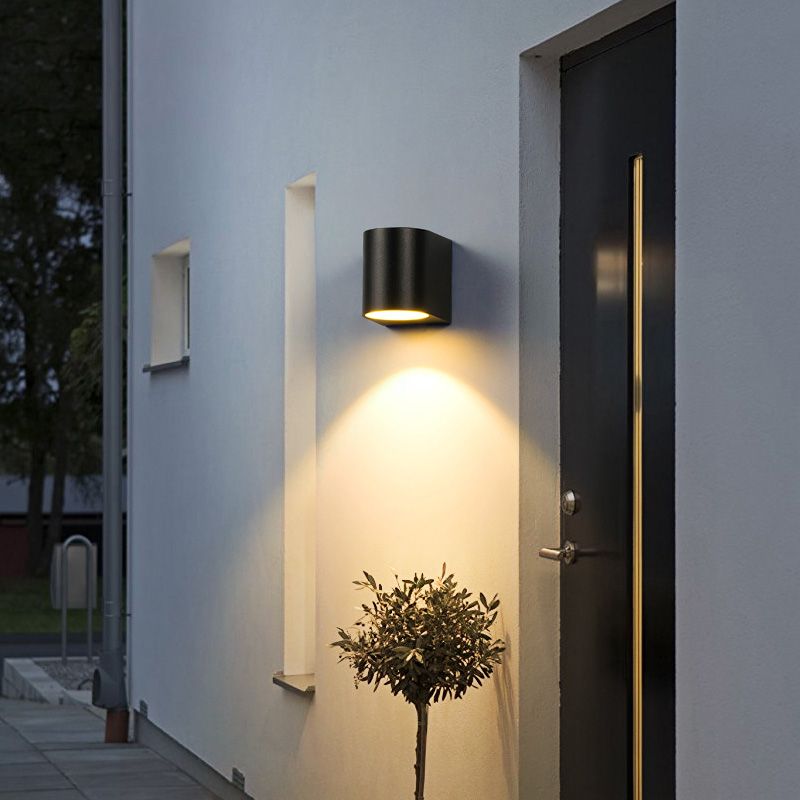 Modern Minimalist Style Cylinder Up and Down LED Wall Sconce Metal Wall Mounted Lamps
