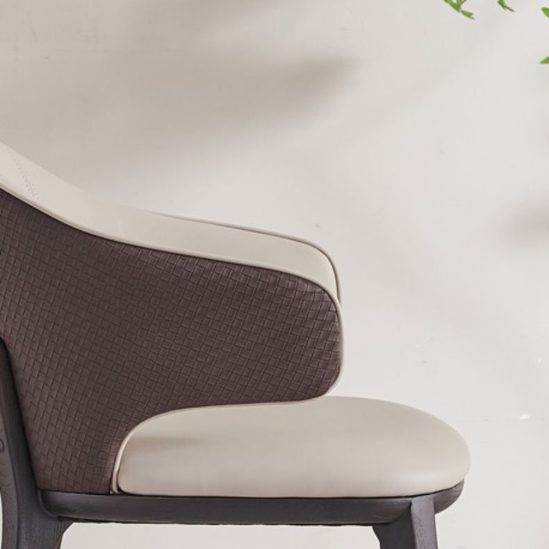 Industrial Upholstered Dining Chair Armless Dining Room Chair