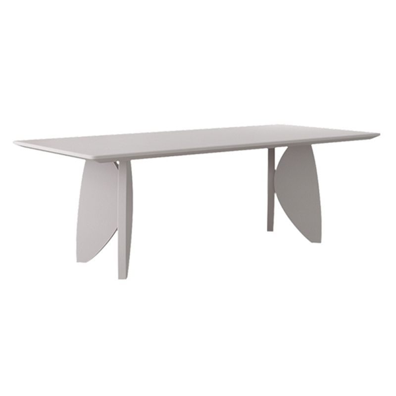 Mesa moderna de madera maciza para restaurante, mesa de comedor rectangular con 4 patas