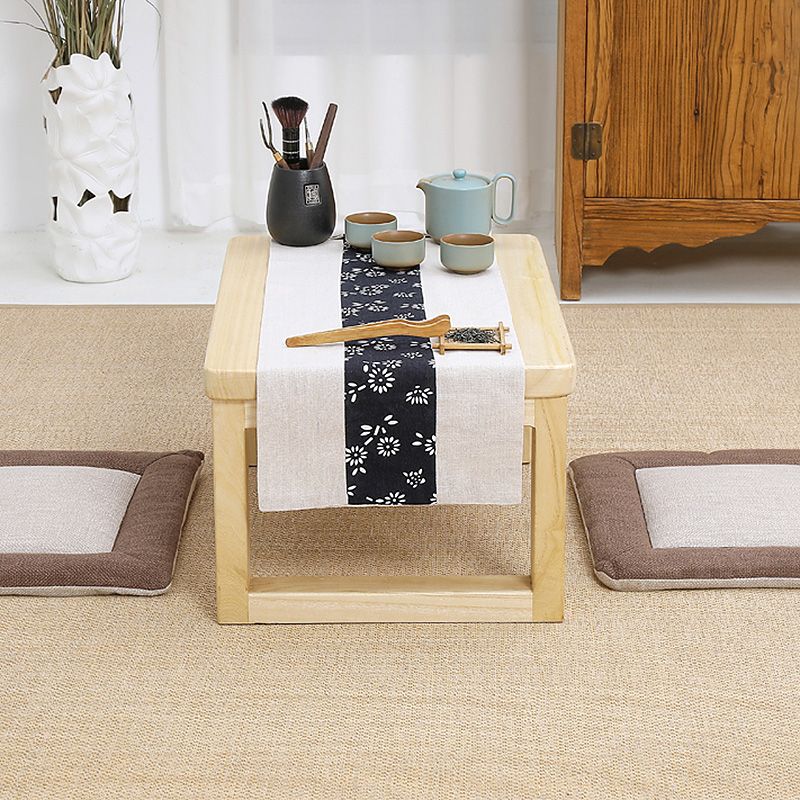 Modern Style Wooden Base Top Rectangular Coffee Table for Apartment