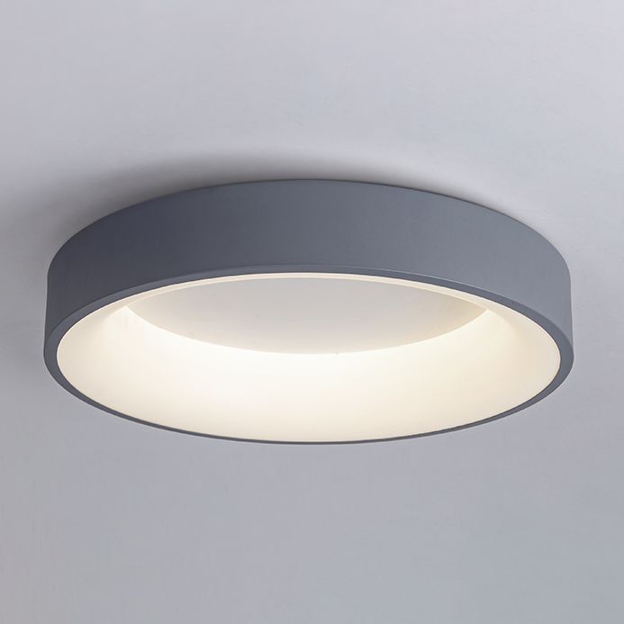 Lámpara de techo LED sencilla y moderna, lámpara de techo redonda de montaje empotrado para dormitorio
