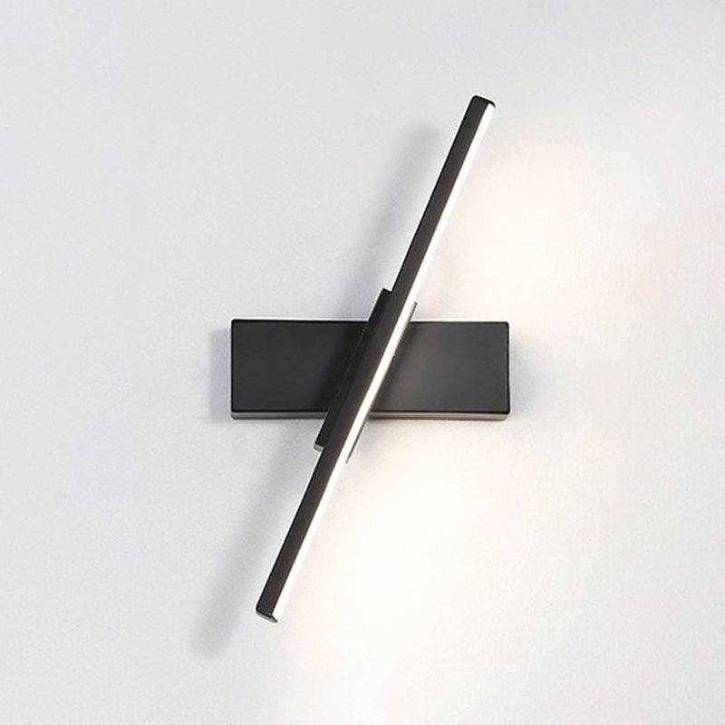 Modern Style Linear Wall Lamps Metal 1 Light Wall Mounted Lamps