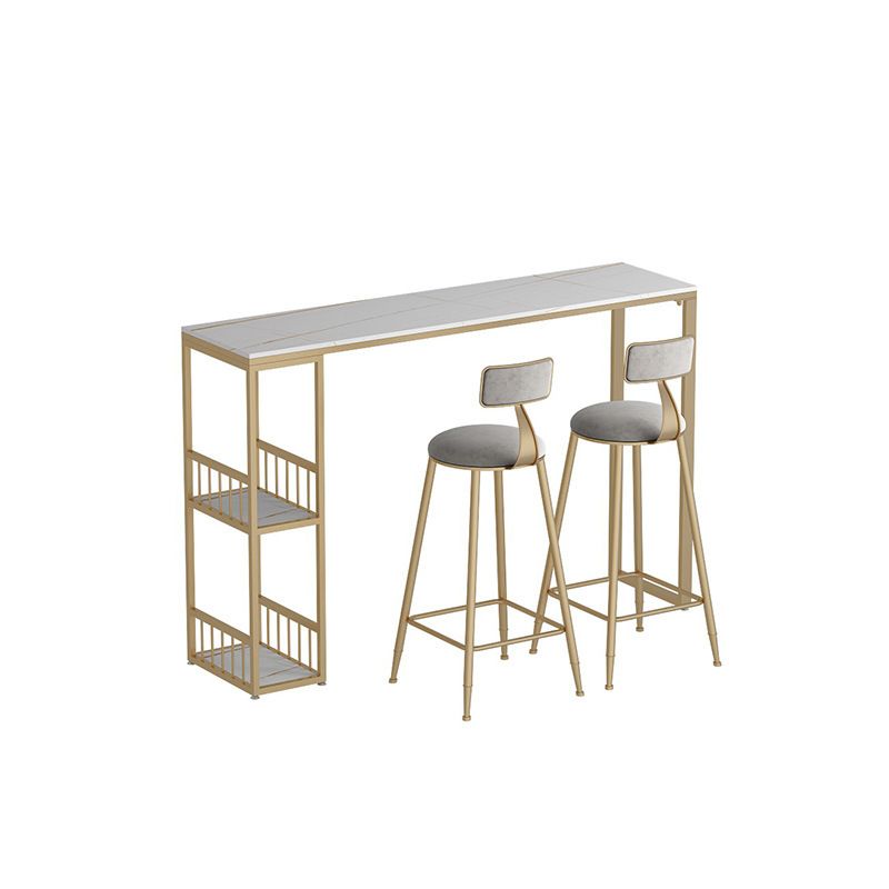 Rectangle Pub Table Bar Height Industrial Bar Table for Indoor