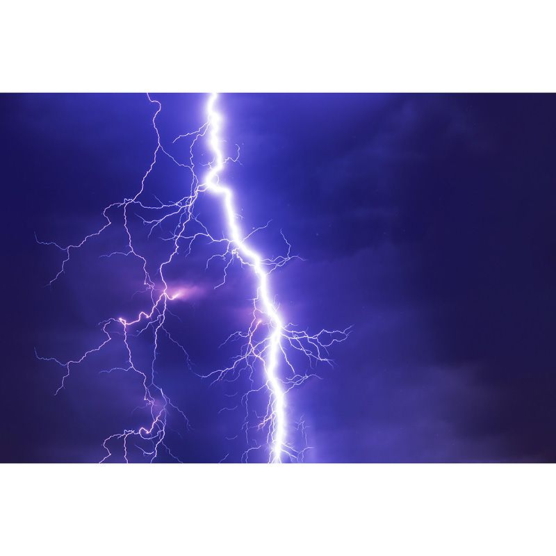 Lightning Sky Scene Mural Wallpaper Decal Decorative Bedroom Wall Covering