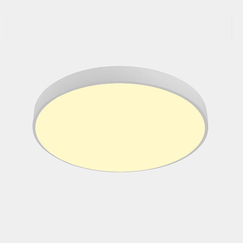 Ronde gang LED-inbouwlamp Metalen Scandinavische plafondverlichting met acryldiffusor