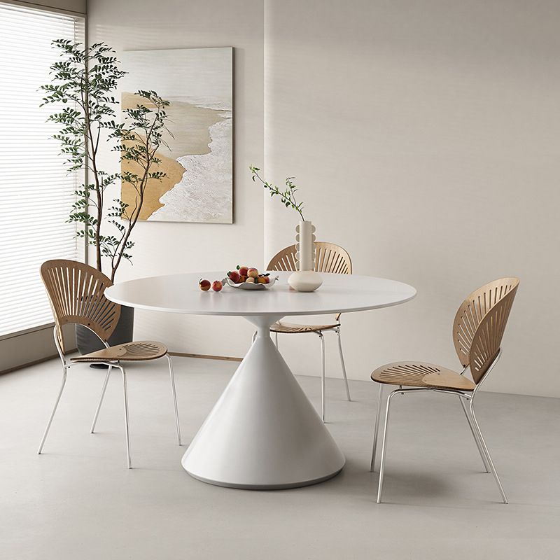 Modern Pedestal Round Dining Table Stone Table for Dining Room