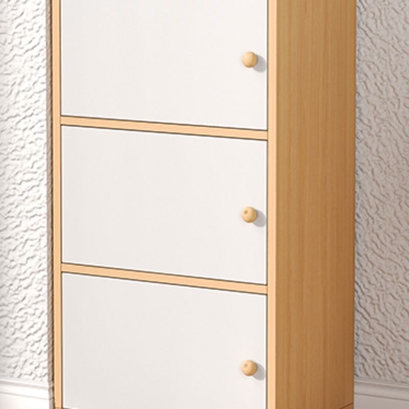 Modern Wooden Accent Cabinet Rectangle Storage Cabinet with Drawer