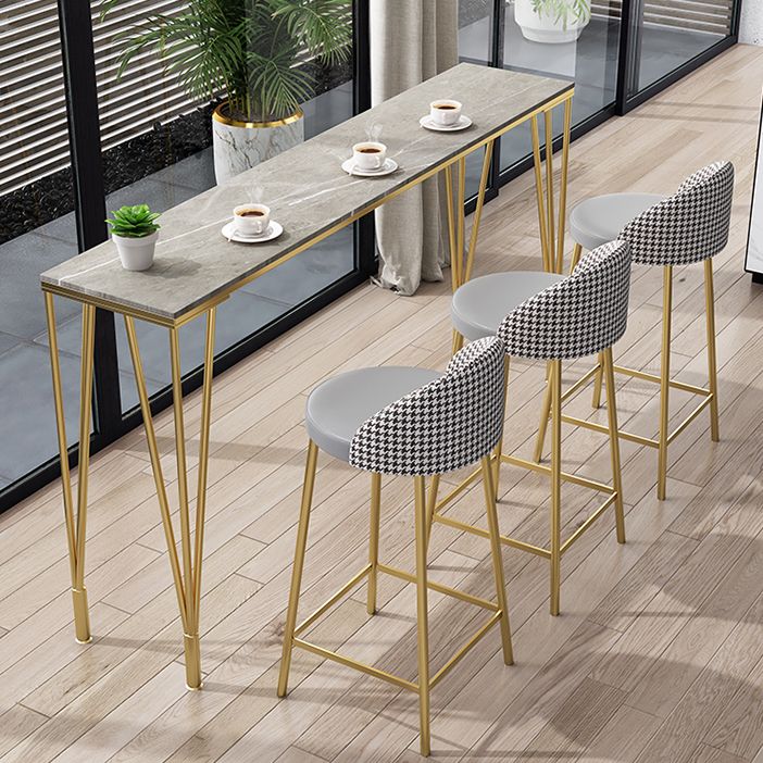 Table de salle à manger du bar à barre au rectangle