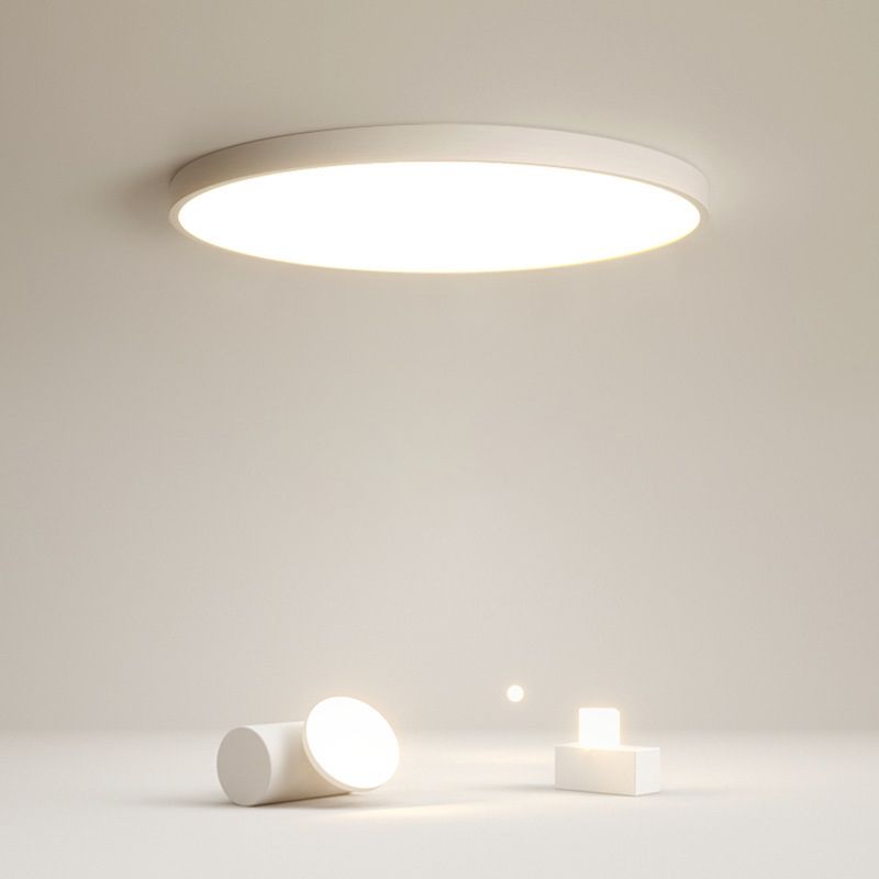 Modern Flush Light White Circle Metal Led Surface Mount Ceiling Lights for Living Room