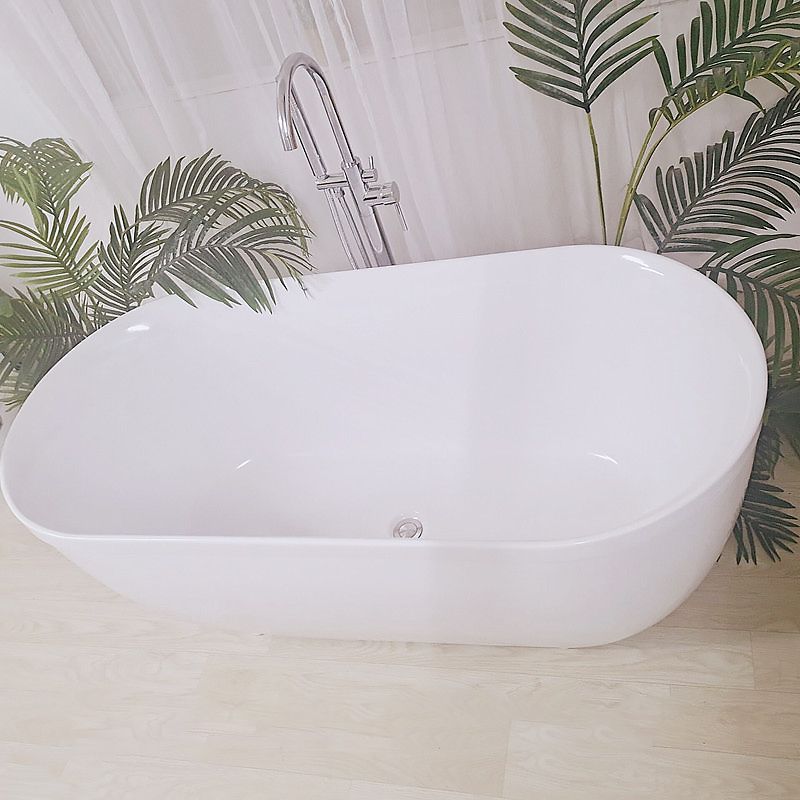 Freestanding Antique Finish Bathtub Soaking Back to Wall Bath Tub