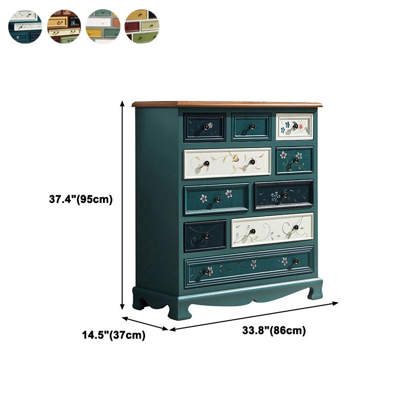 Artificial Wood Storage Chest Vintage Storage Chest Dresser with Drawers