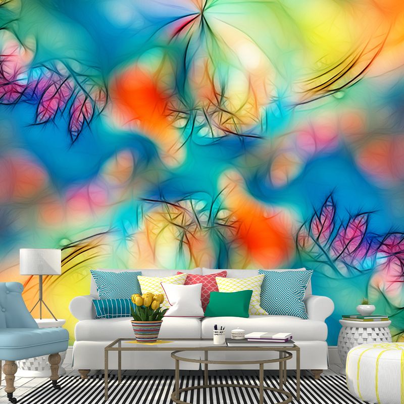 Abstract Style Illustration Mural Wallpaper Decorative Bedroom Wall Mural