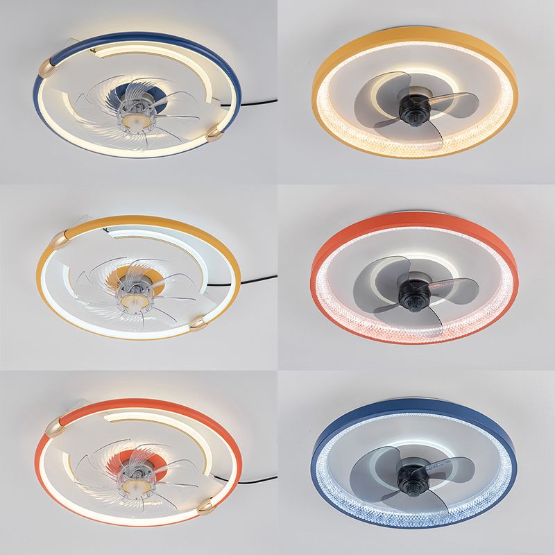 Éclairage de ventilateur de plafond macaron